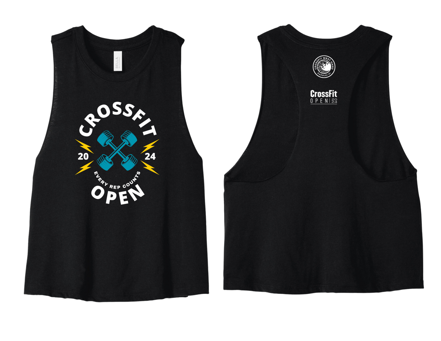 2024 CrossFit Open - Women's Racerback Cropped Tank