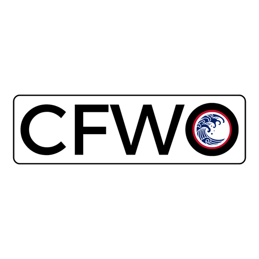 CFWO v2 logo rectangle sticker